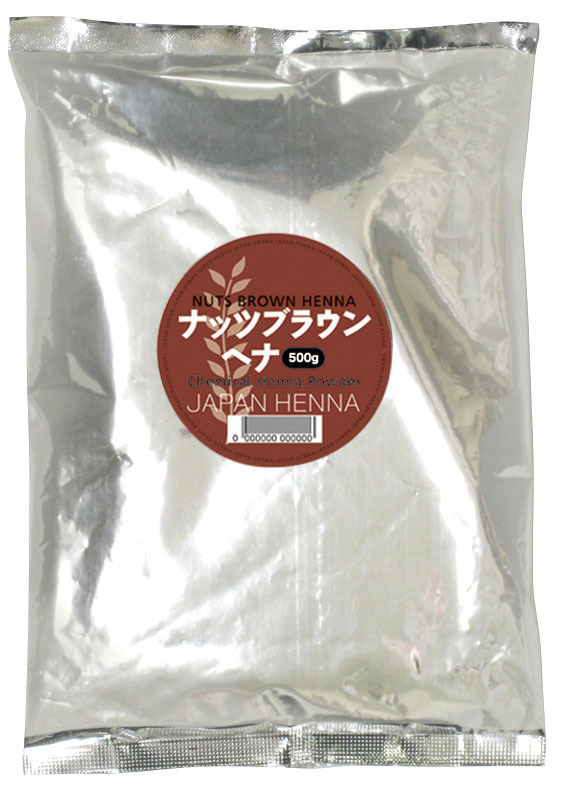 ジャパンヘナ　ナッツブラウン500g